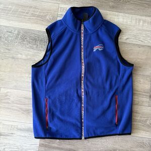 Buffalo Bills Blue Fleece Vest Mens Size Large Football Fan NFL Team Apparel